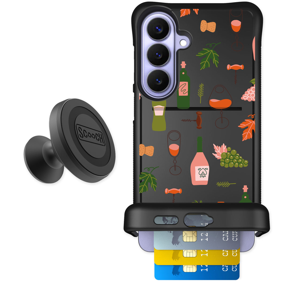 Scooch Wingmate Vino Vibes for Galaxy S26+ — Starter Bundle