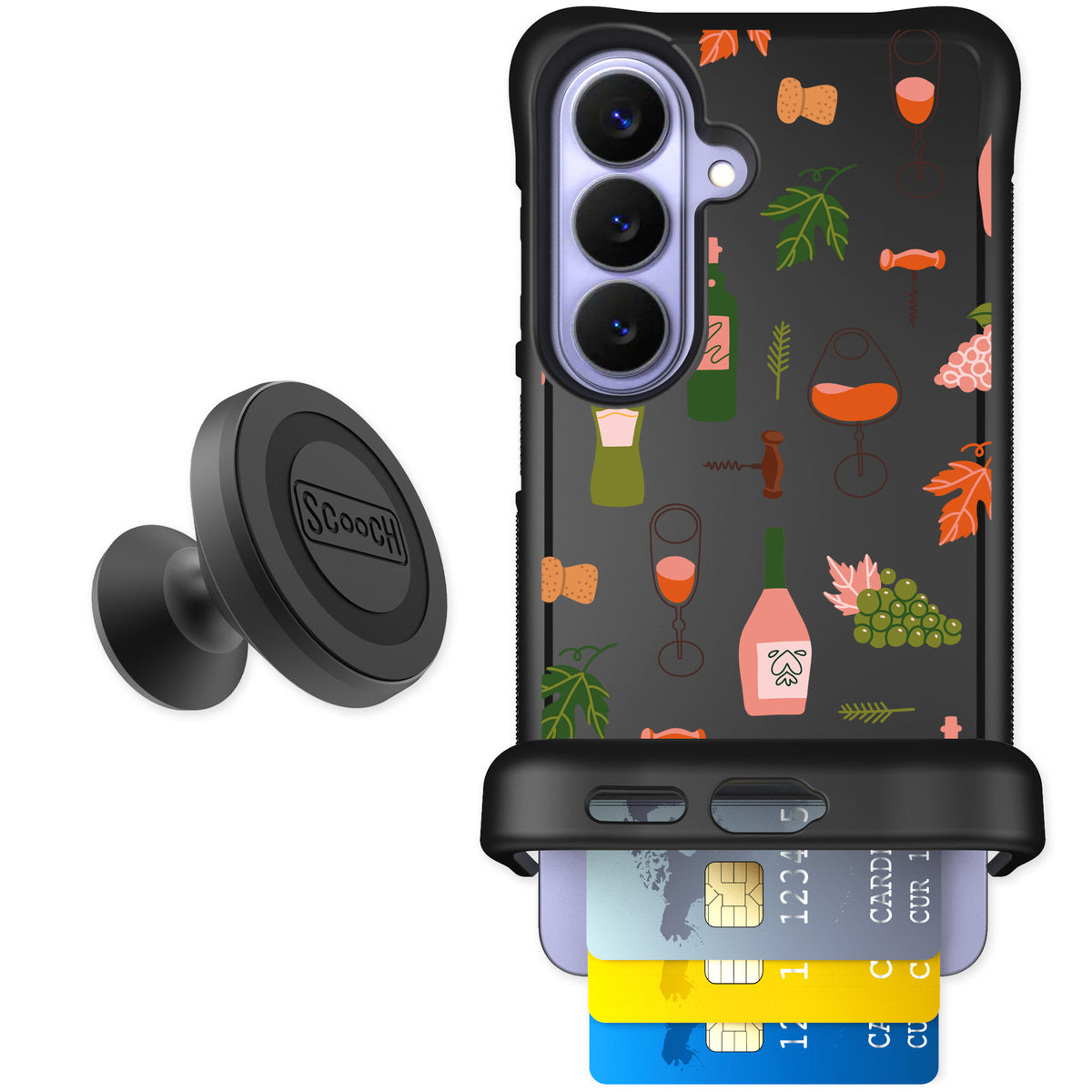 Scooch Wingmate Vino Vibes for Galaxy S26 — Starter Bundle