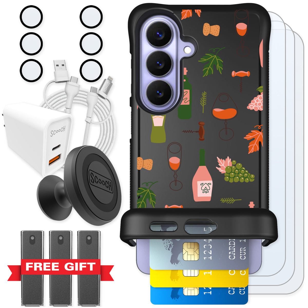 Scooch Wingmate Vino Vibes for Galaxy S26 — Ultimate Bundle