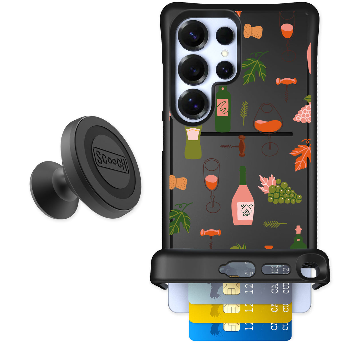 Scooch Wingmate Vino Vibes for Galaxy S25 Ultra — Starter Bundle