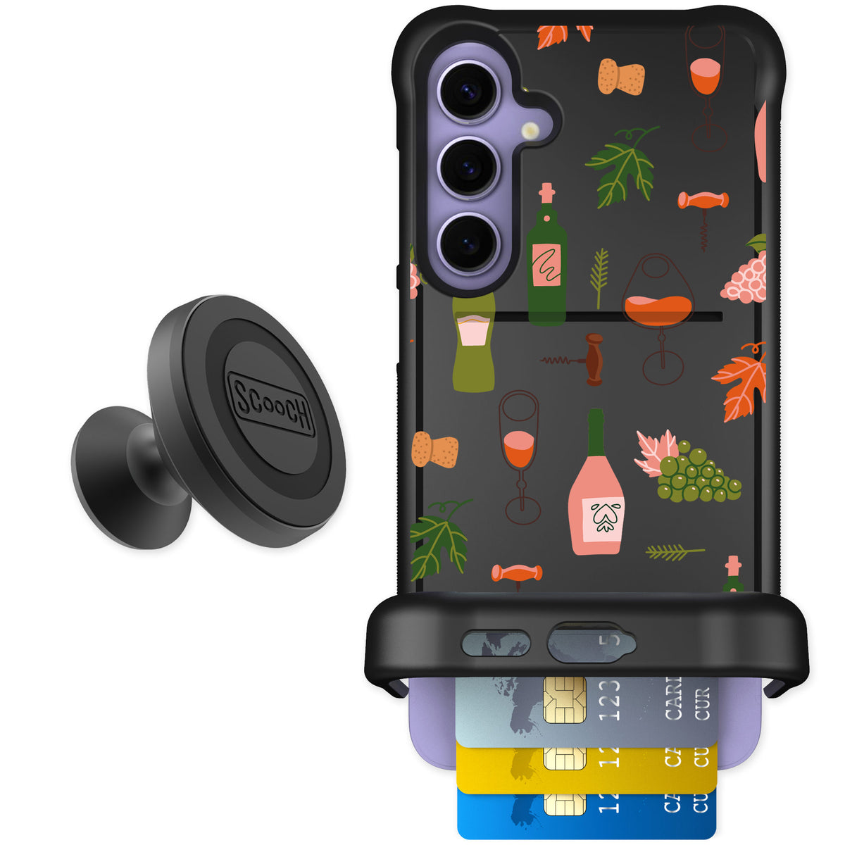Scooch Wingmate Vino Vibes for Galaxy S24+ — Starter Bundle