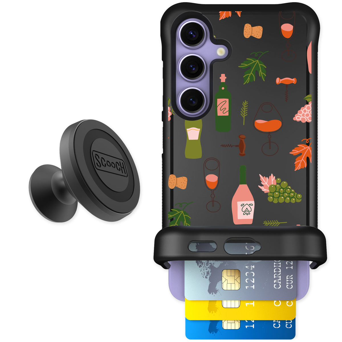 Scooch Wingmate Vino Vibes for Galaxy S24 — Starter Bundle