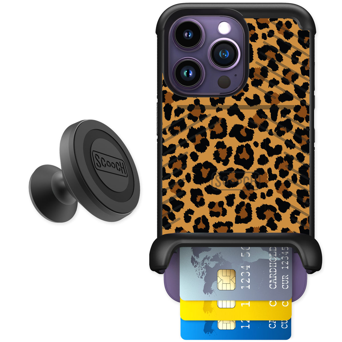 Scooch Wingmate Fierce Feline for iPhone 14 Pro — Starter Bundle