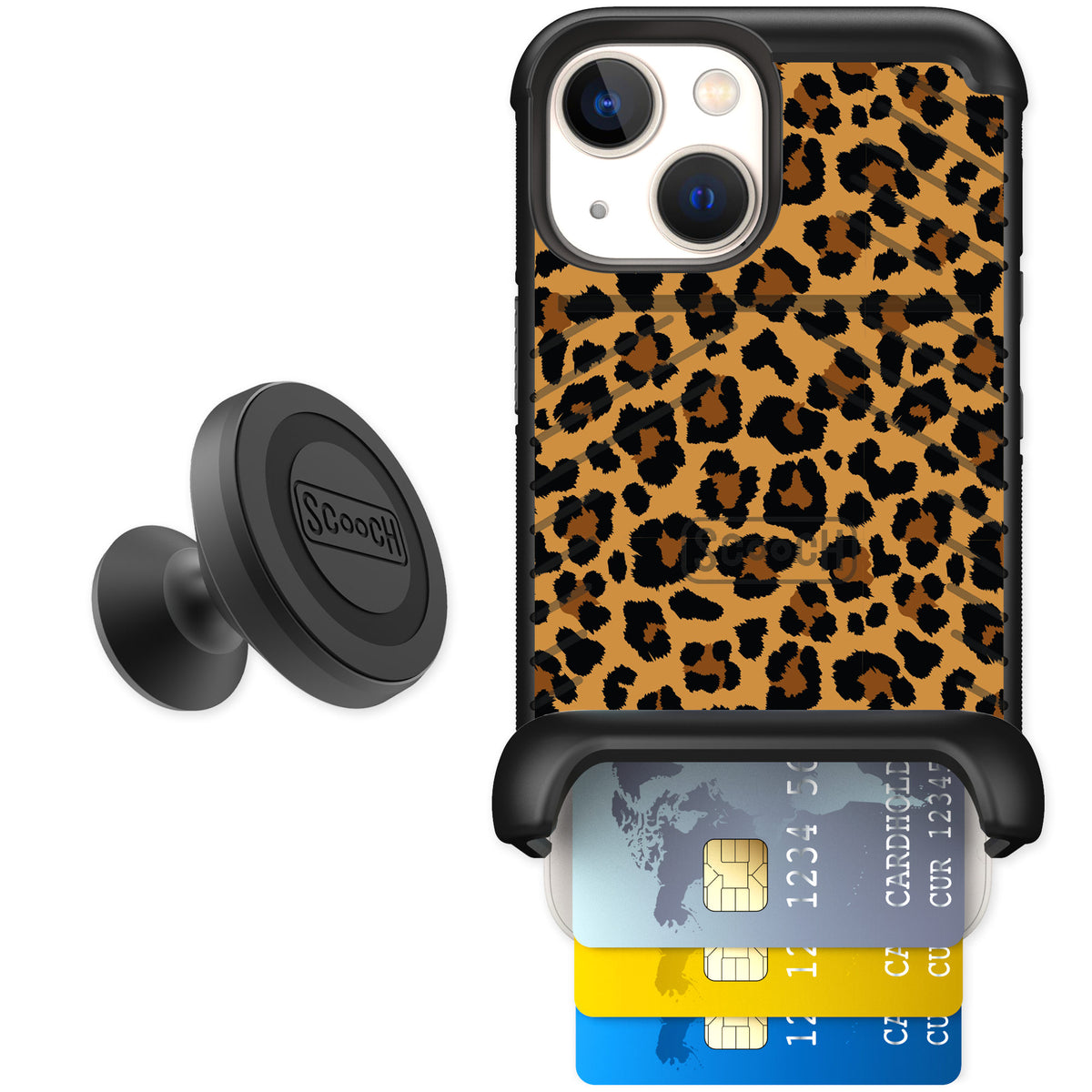 Scooch Wingmate Fierce Feline for iPhone 13 mini — Starter Bundle