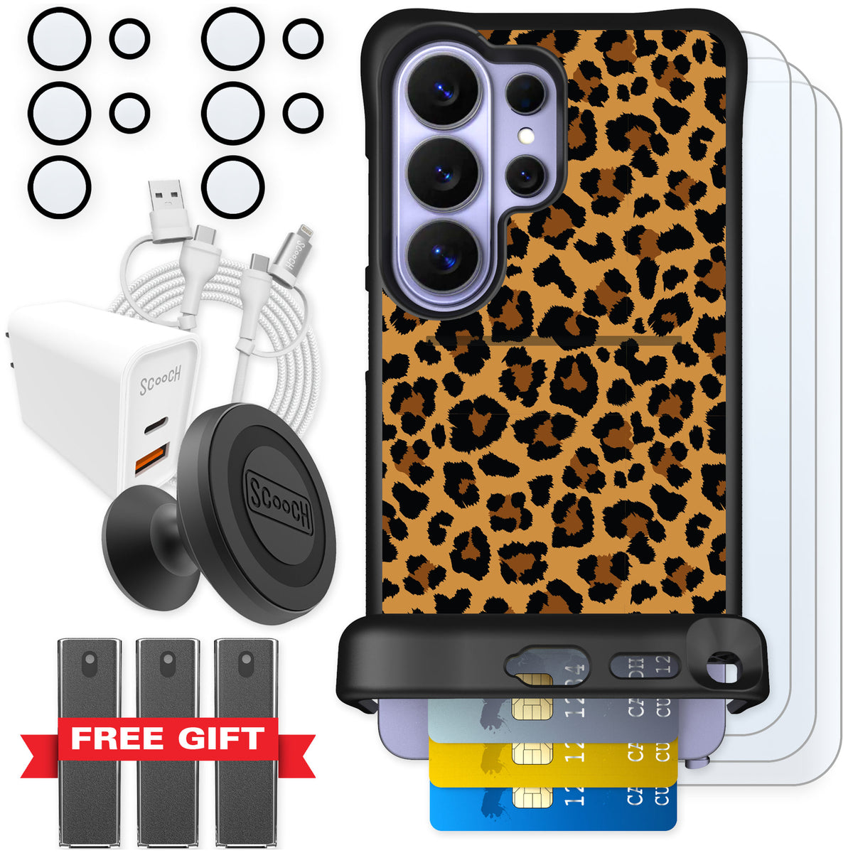 Scooch Wingmate Fierce Feline for Galaxy S26 Ultra — Ultimate Bundle