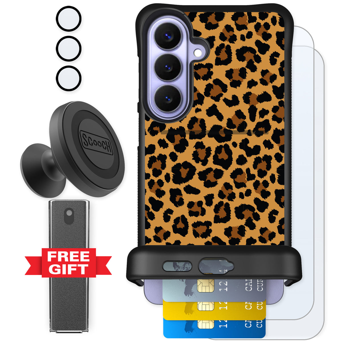 Scooch Wingmate Fierce Feline for Galaxy S26+ — Defender Bundle