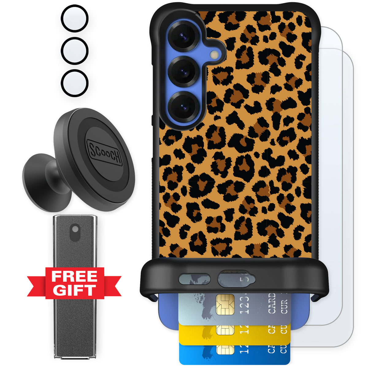 Scooch Wingmate Fierce Feline for Galaxy S25+ — Defender Bundle