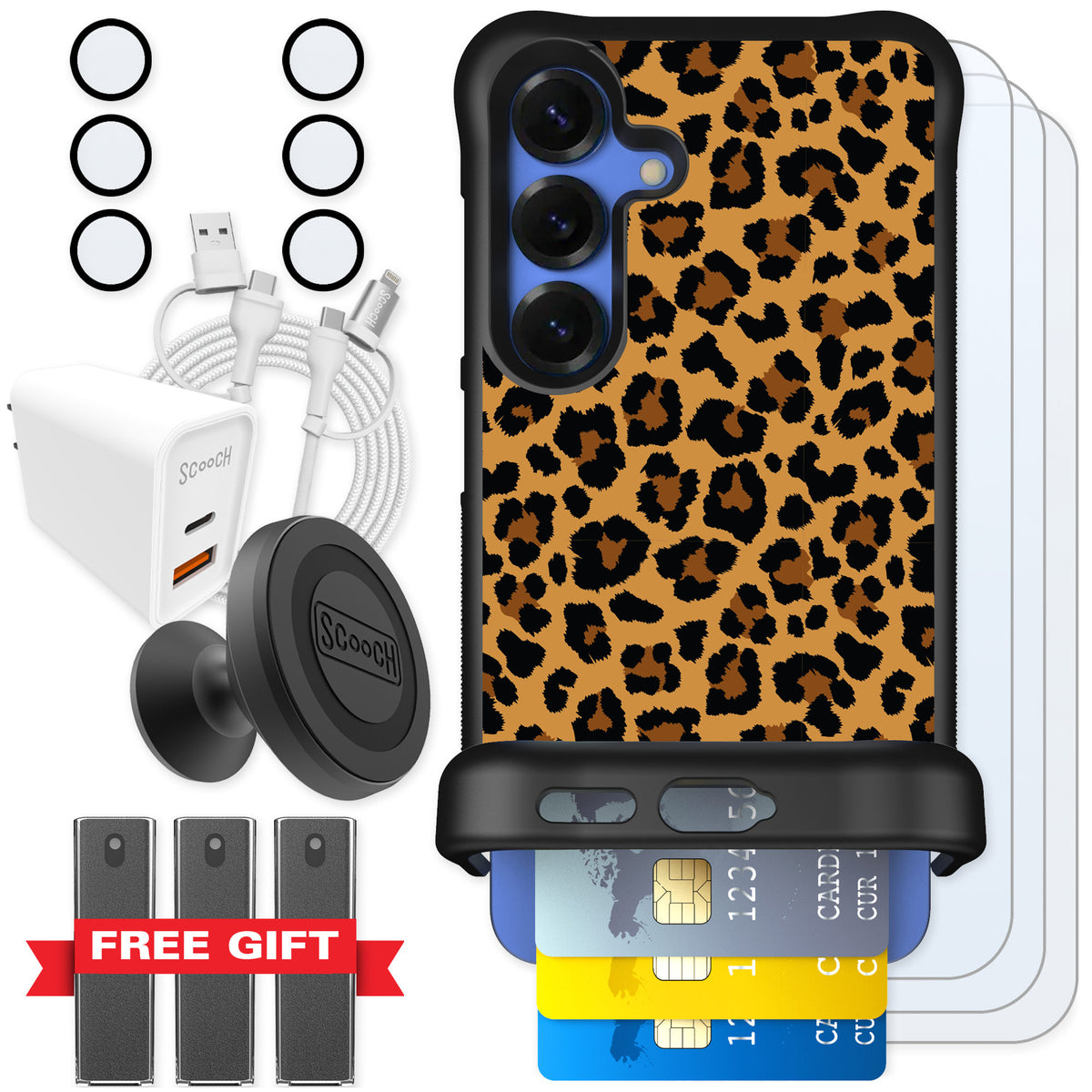 Scooch Wingmate Fierce Feline for Galaxy S25 — Ultimate Bundle