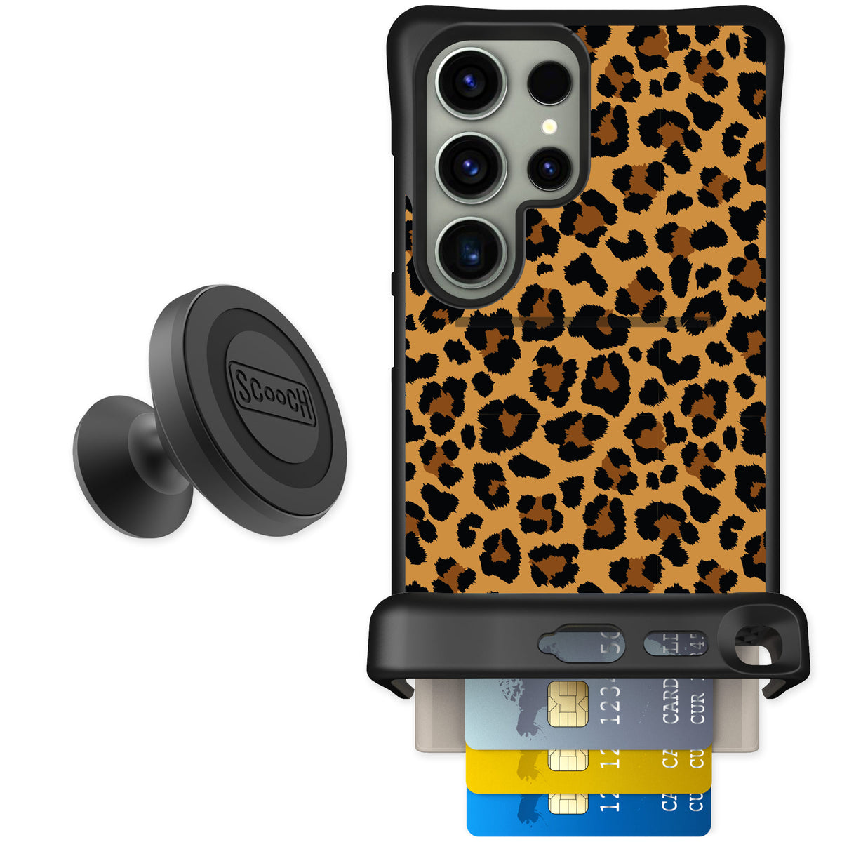 Scooch Wingmate Fierce Feline for Galaxy S24 Ultra — Starter Bundle