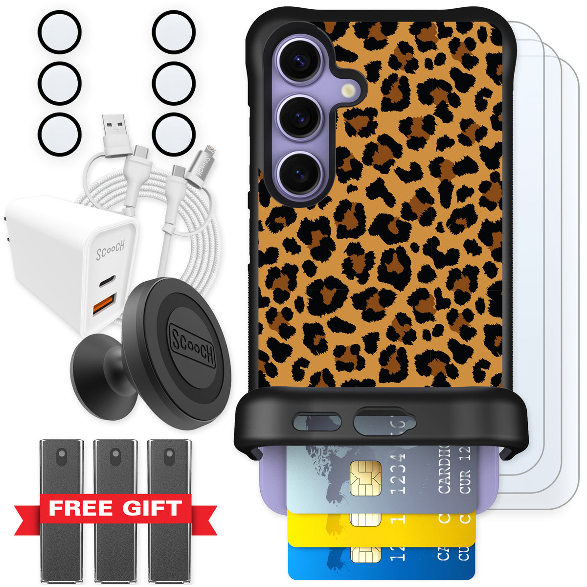 Scooch Wingmate Fierce Feline for Galaxy S24 — Ultimate Bundle