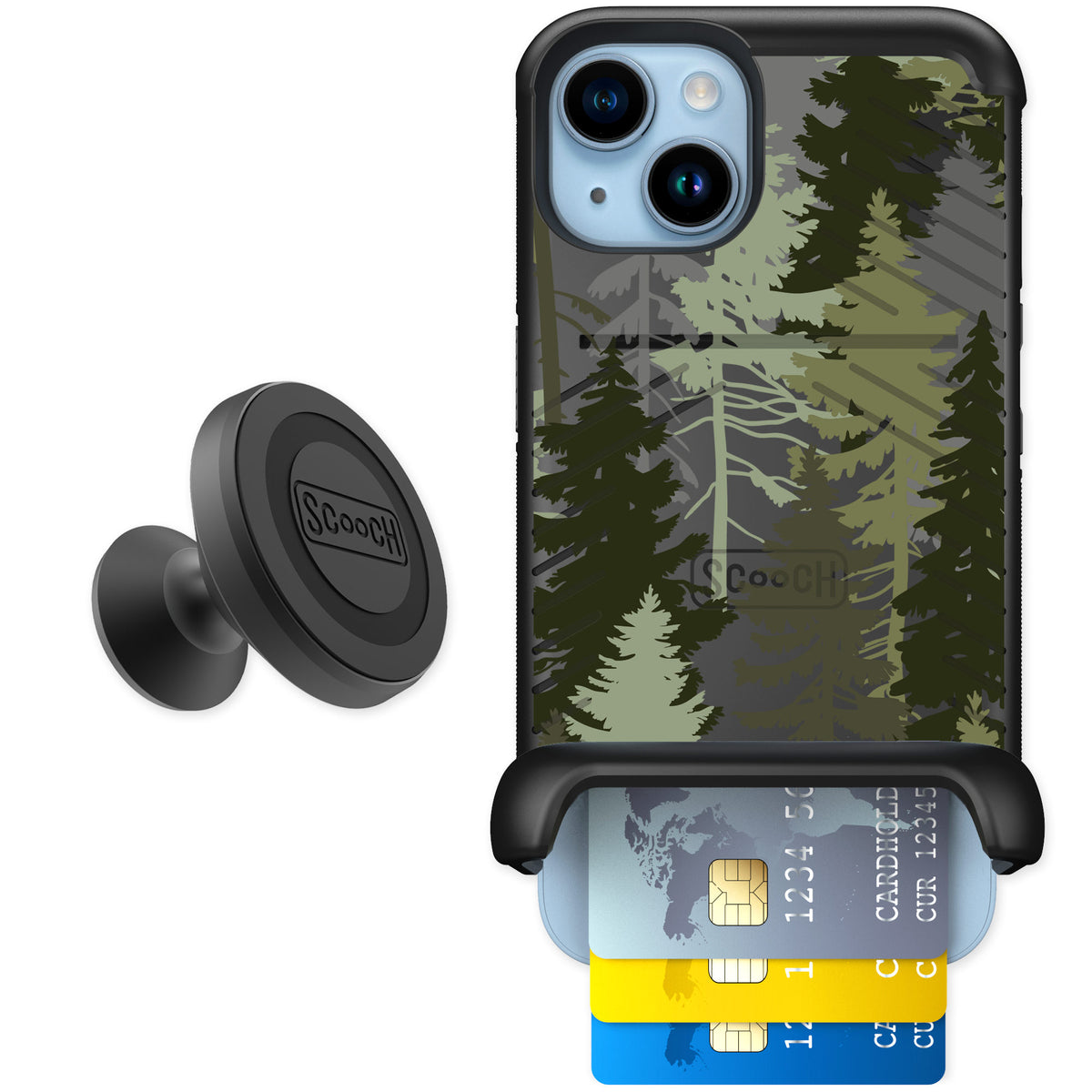 Scooch Wingmate Hidden Pines for iPhone 14 — Starter Bundle