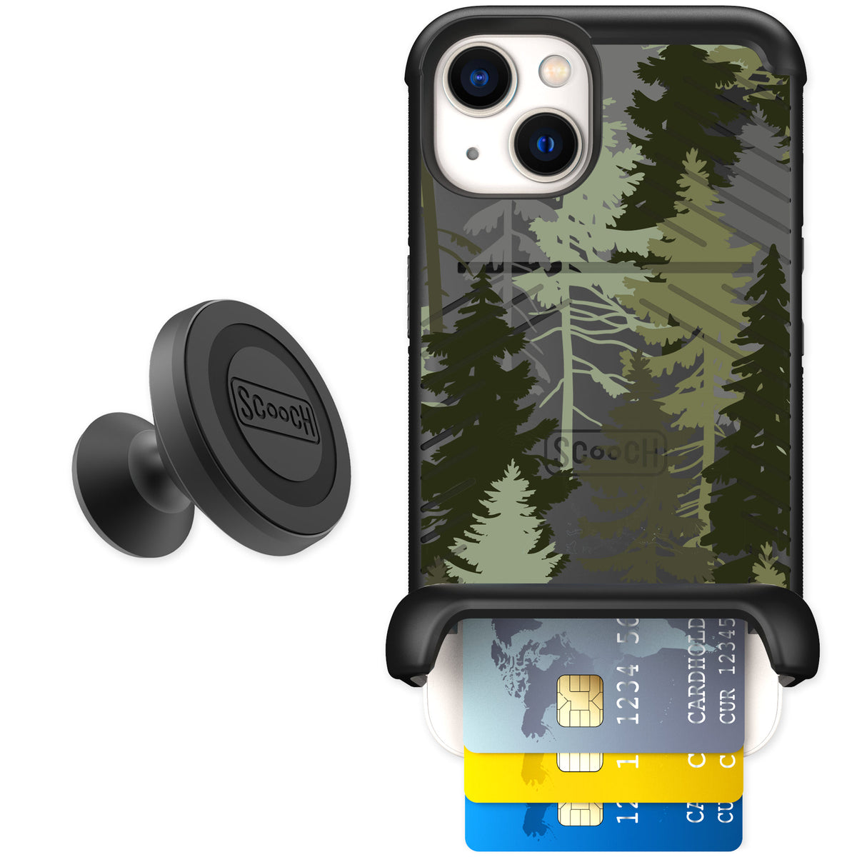 Scooch Wingmate Hidden Pines for iPhone 13 — Starter Bundle