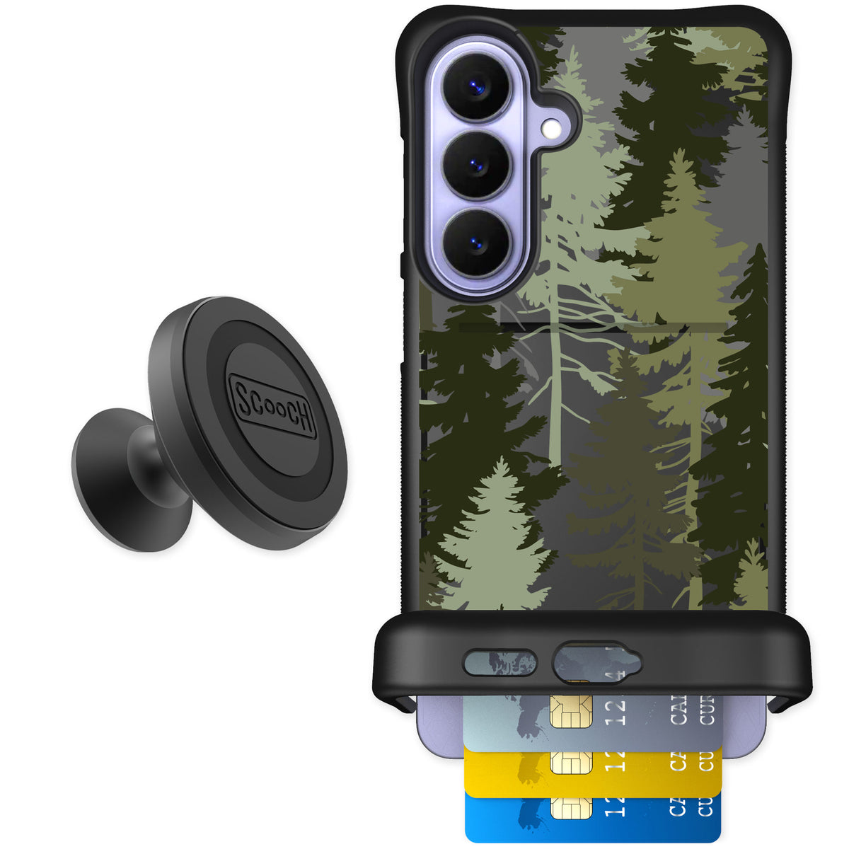 Scooch Wingmate Hidden Pines for Galaxy S26+ — Starter Bundle