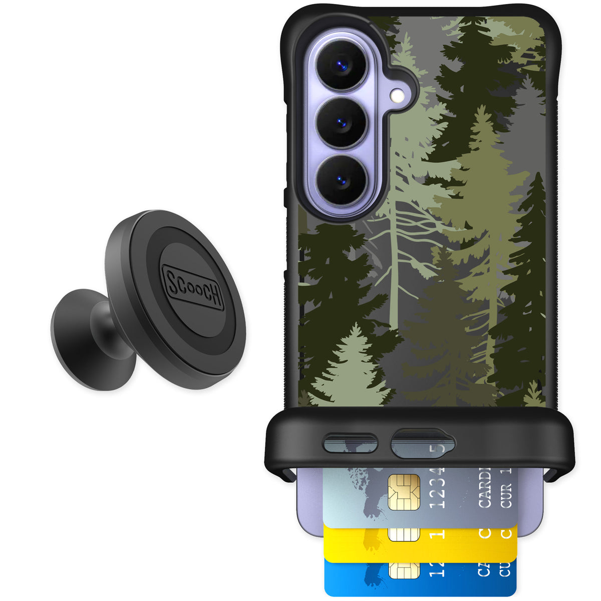 Scooch Wingmate Hidden Pines for Galaxy S26 — Starter Bundle