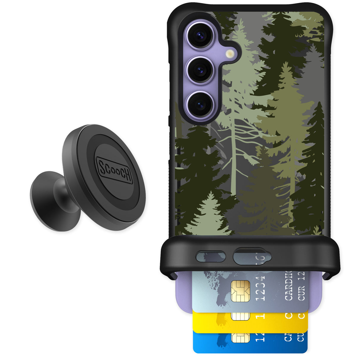 Scooch Wingmate Hidden Pines for Galaxy S24 — Starter Bundle