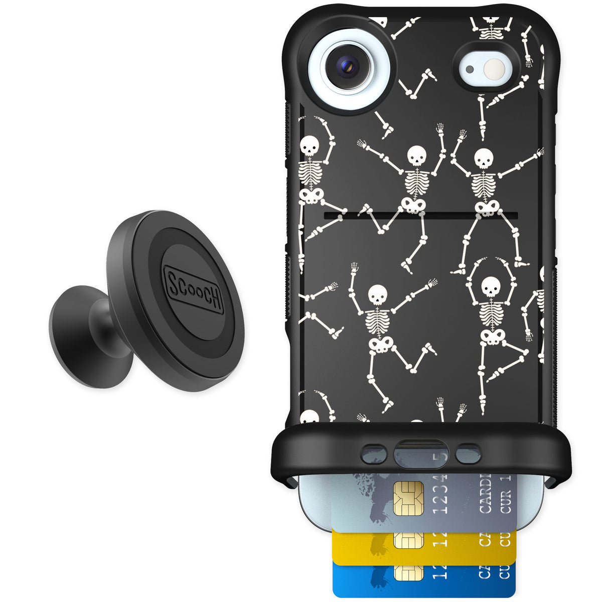 Scooch Wingmate Swinging Skeletons for iPhone Air — Starter Bundle