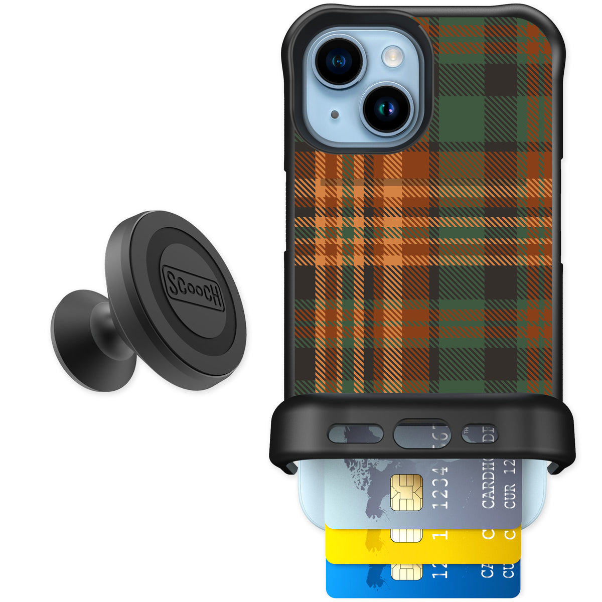 Scooch Wingmate Fall Flannel for iPhone 15 — Starter Bundle