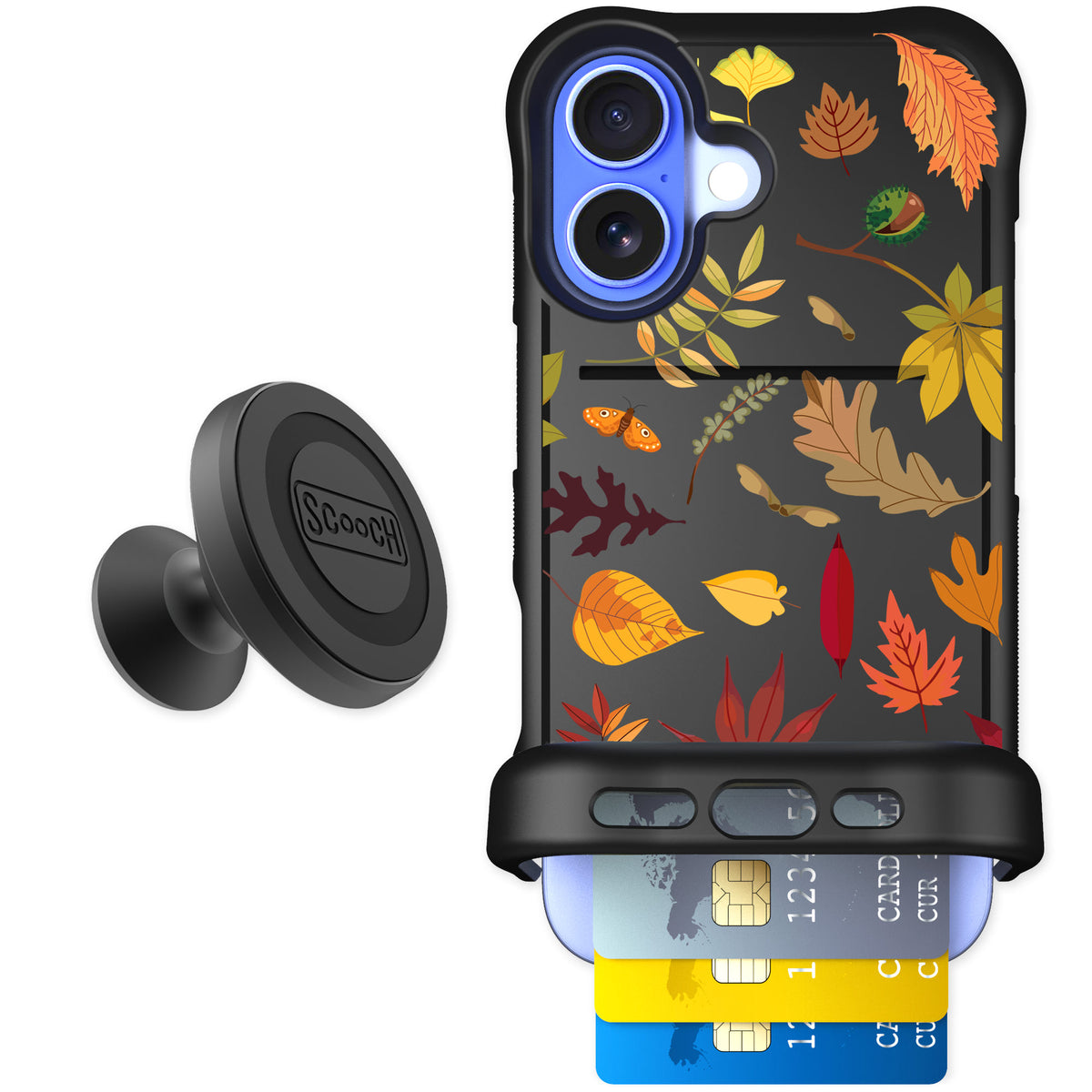 Scooch Wingmate Autumn Leaves for iPhone 16 — Starter Bundle