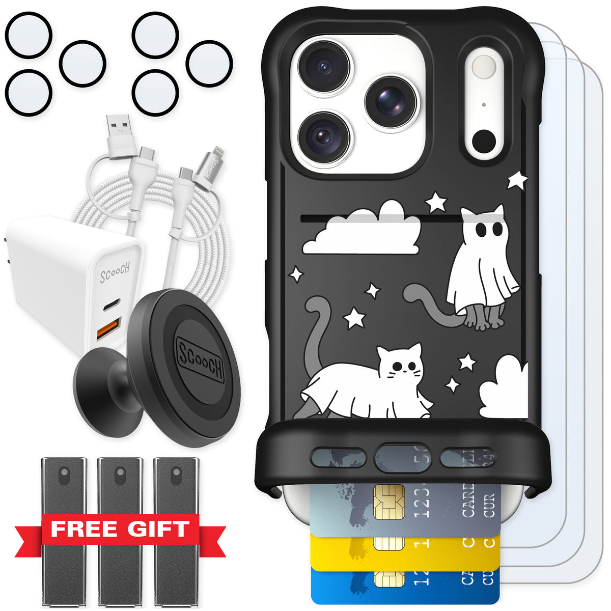 Scooch Wingmate Scaredy Cats for iPhone 18 Pro — Ultimate Bundle