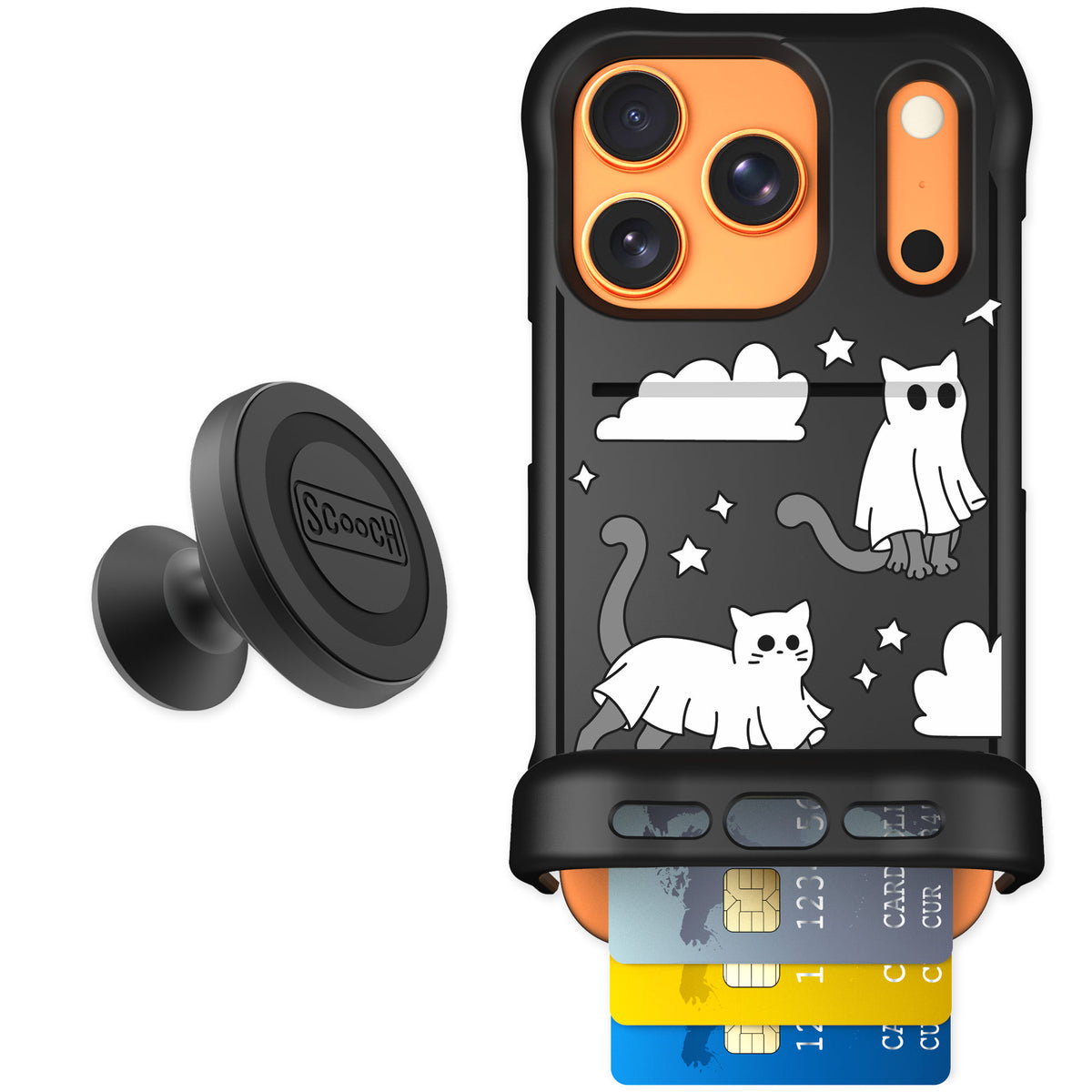 Scooch Wingmate Scaredy Cats for iPhone 17 Pro — Starter Bundle