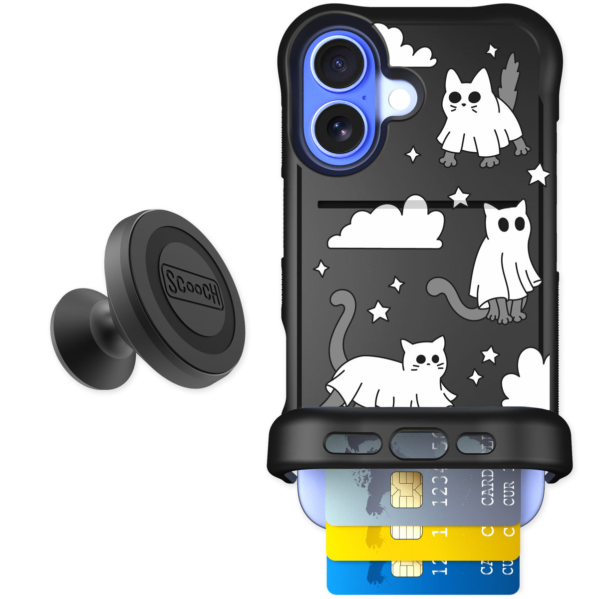 Scooch Wingmate Scaredy Cats for iPhone 16 — Starter Bundle