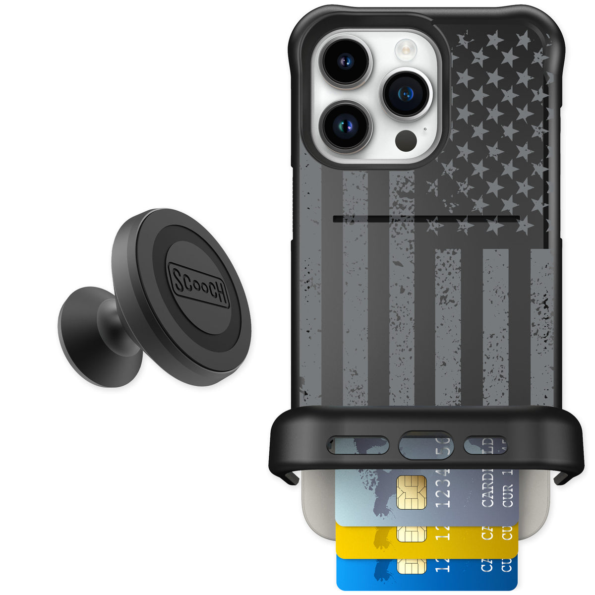 Scooch Wingmate Weathered Glory for iPhone 15 Pro Max — Starter Bundle