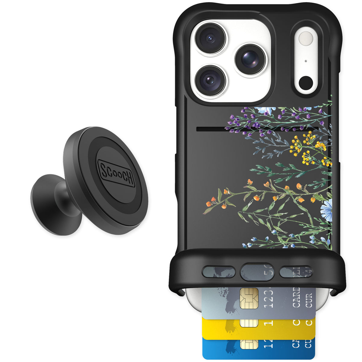 Scooch Wingmate Meadow Bloom for iPhone 18 Pro — Starter Bundle