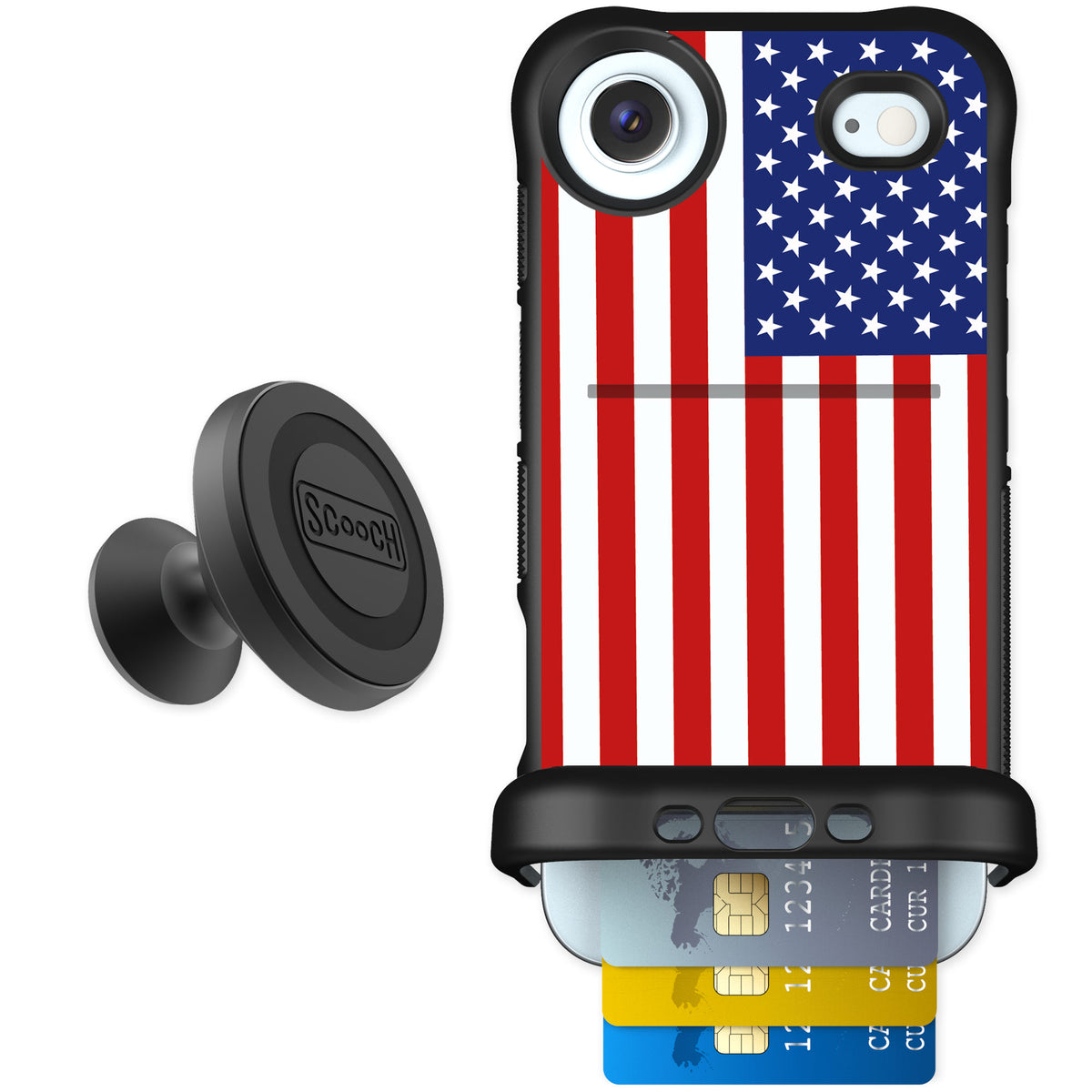 Scooch Wingmate Stars And Stripes for iPhone Air — Starter Bundle