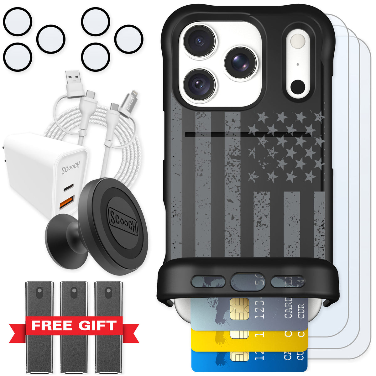 Scooch Wingmate Weathered Glory for iPhone 18 Pro — Ultimate Bundle