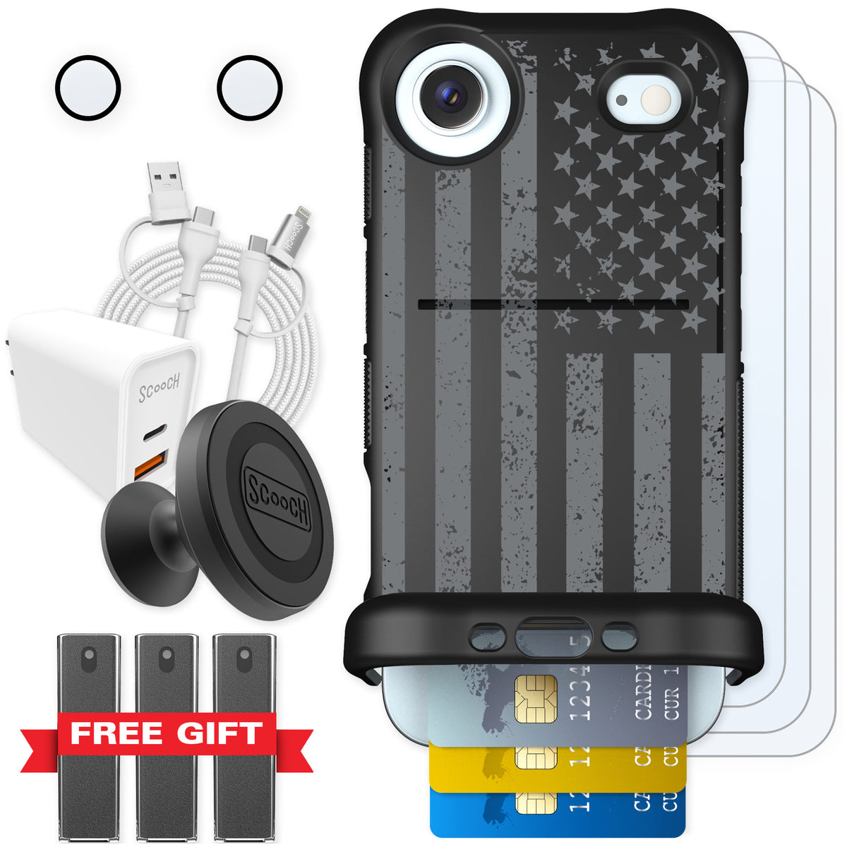 Scooch Wingmate Weathered Glory for iPhone Air — Ultimate Bundle