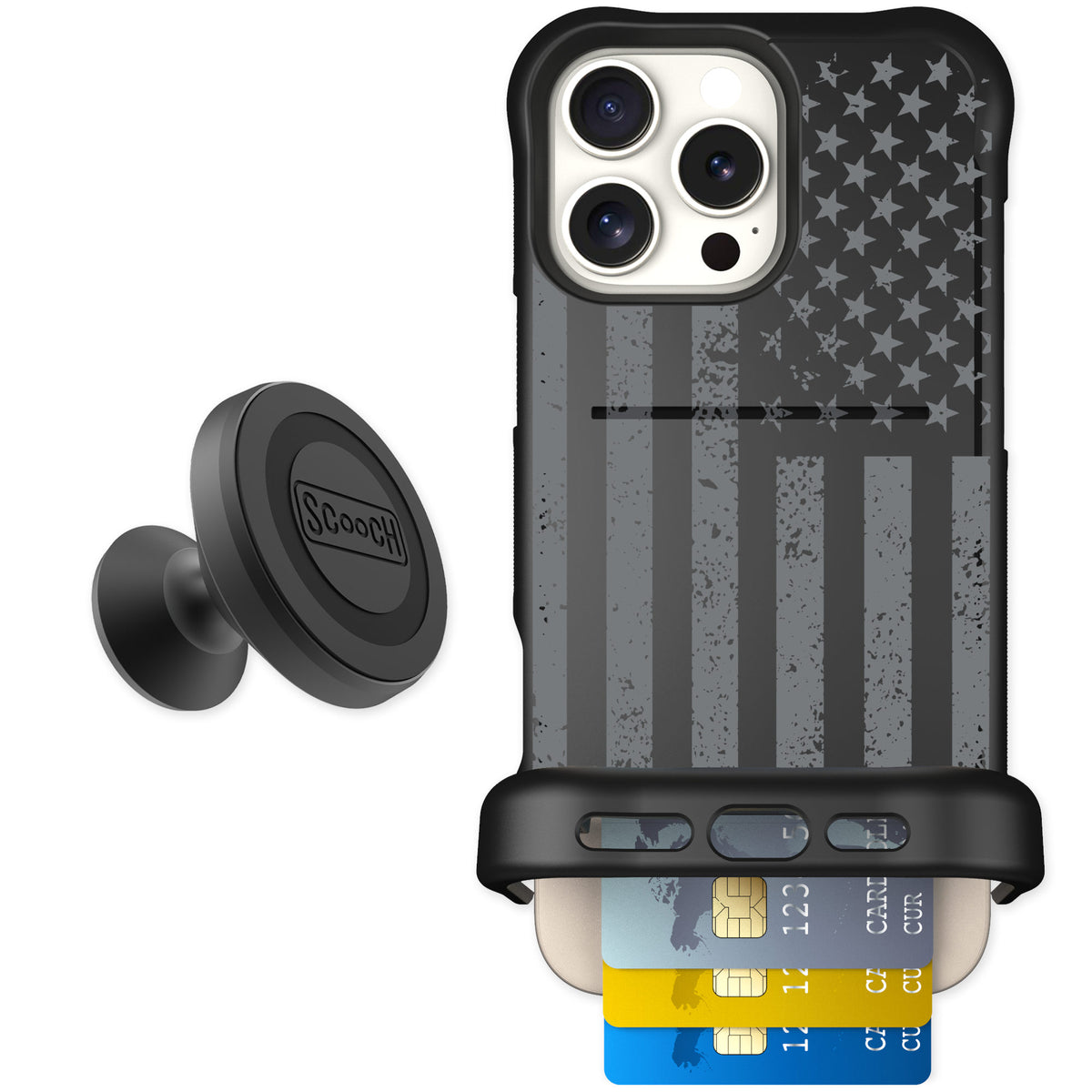 Scooch Wingmate Weathered Glory for iPhone 16 Pro Max — Starter Bundle