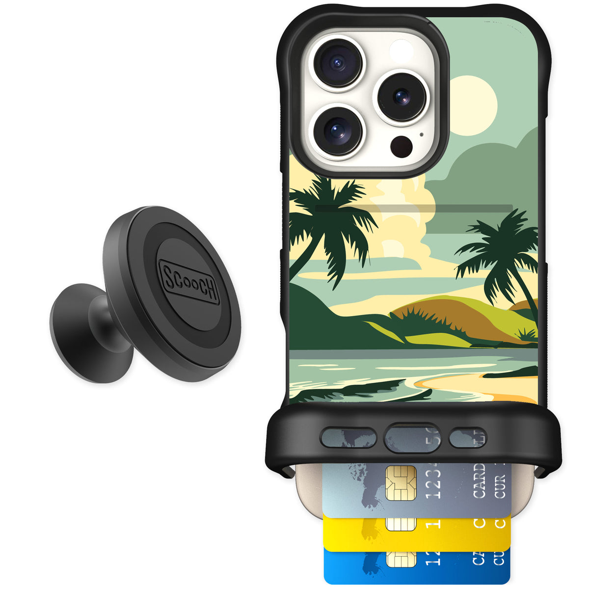 Scooch Wingmate Paradise Cove for iPhone 16 Pro — Starter Bundle