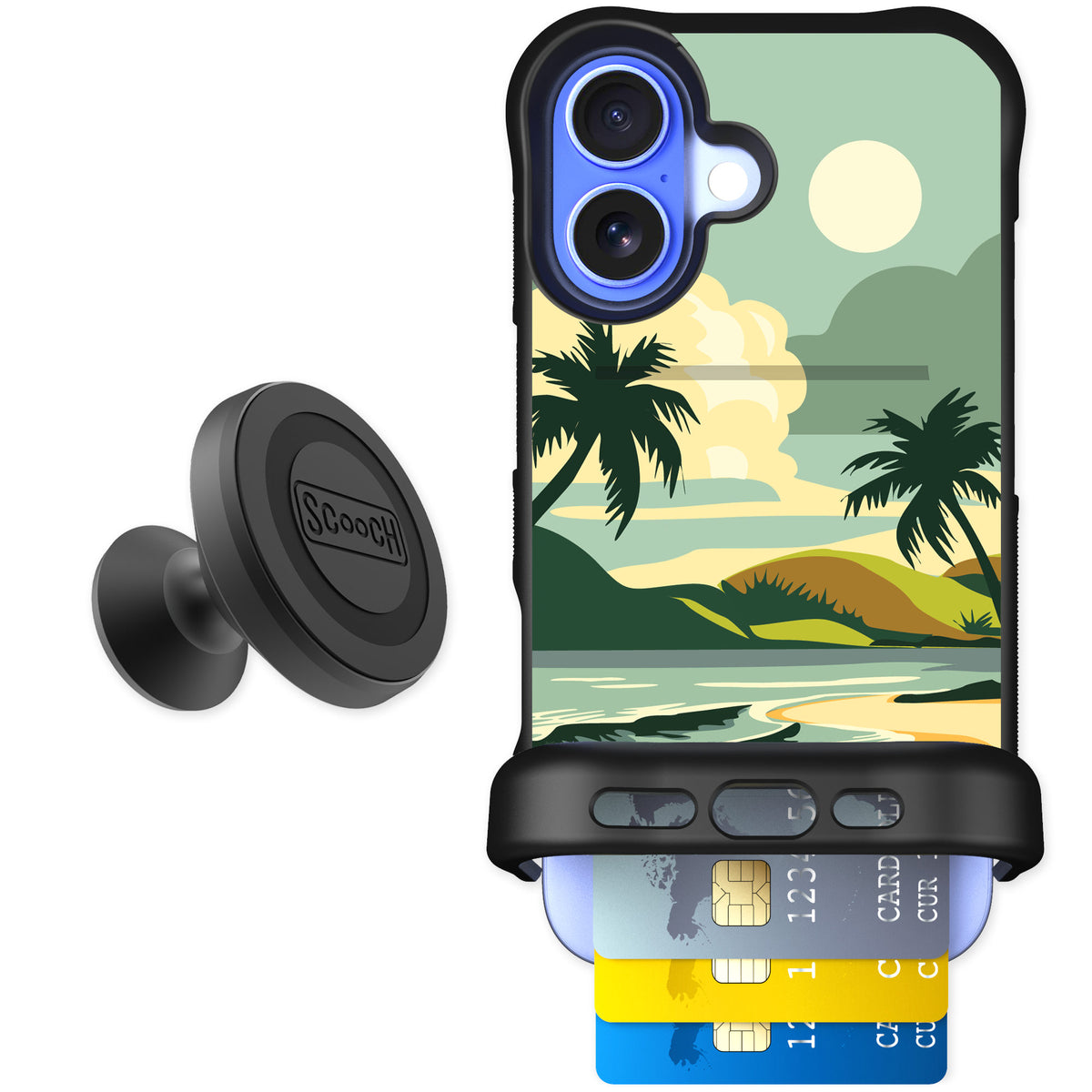 Scooch Wingmate Paradise Cove for iPhone 16 — Starter Bundle