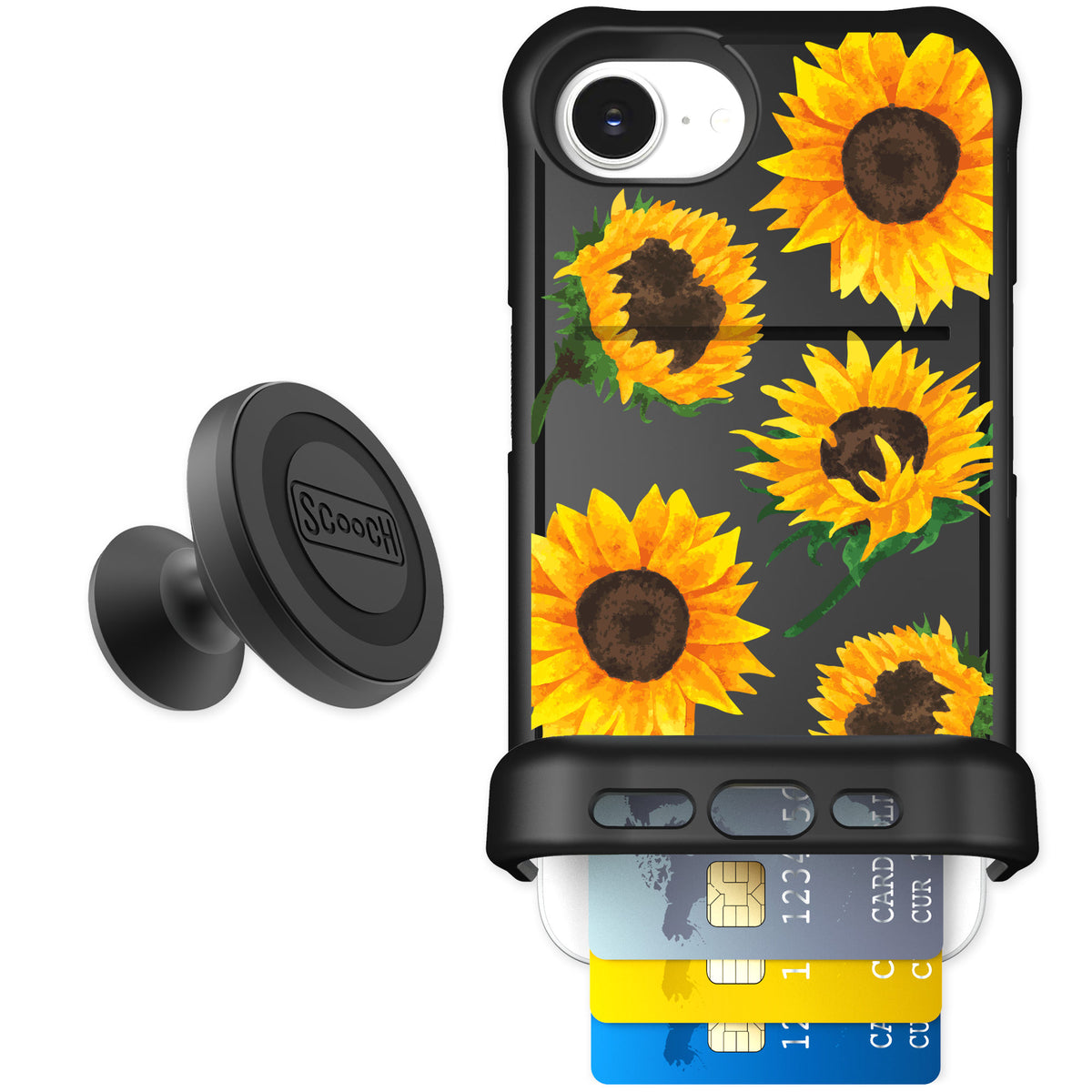 Scooch Wingmate Sunflower Frenzy for iPhone 17e — Starter Bundle