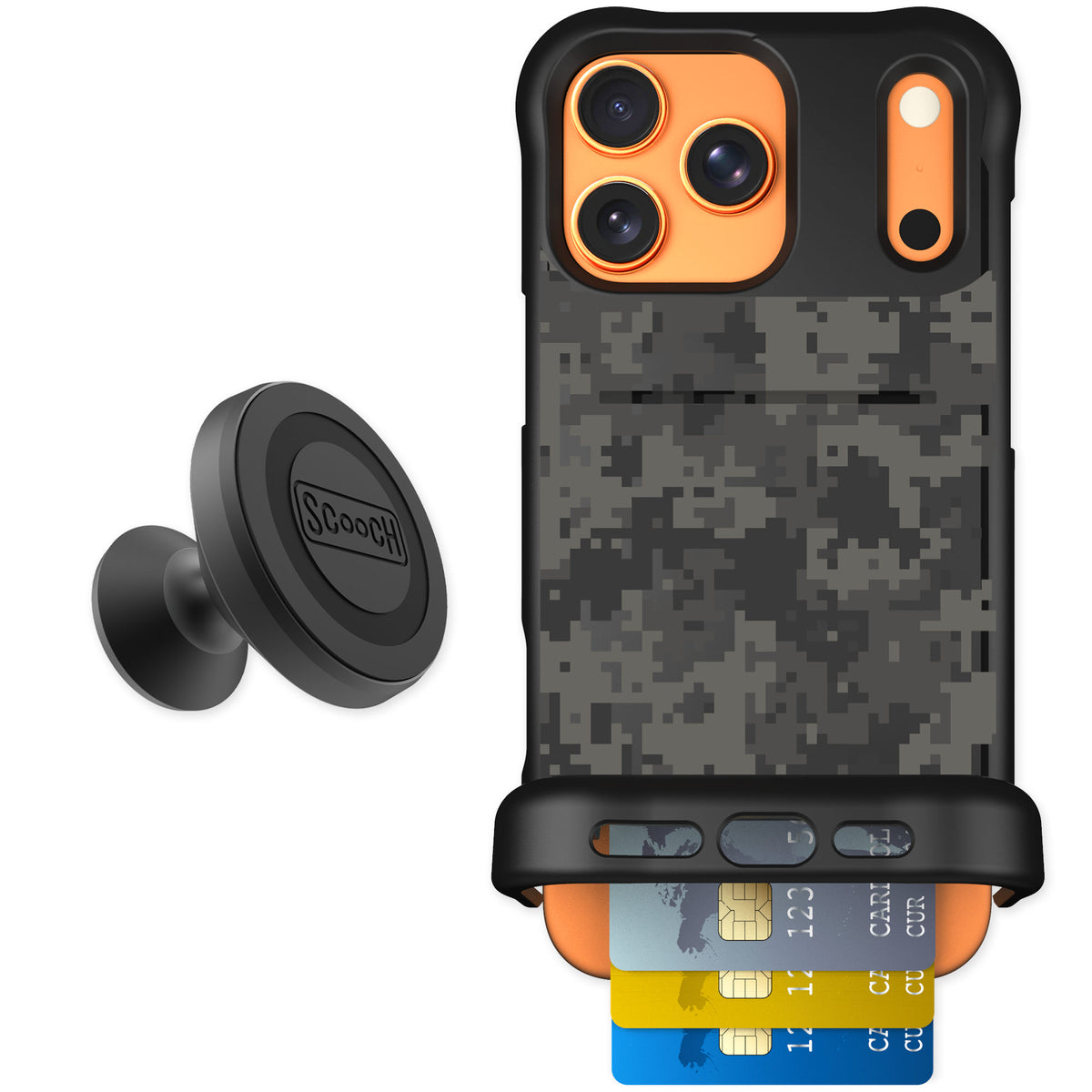 Scooch Wingmate Digi Camo for iPhone 17 Pro Max — Starter Bundle