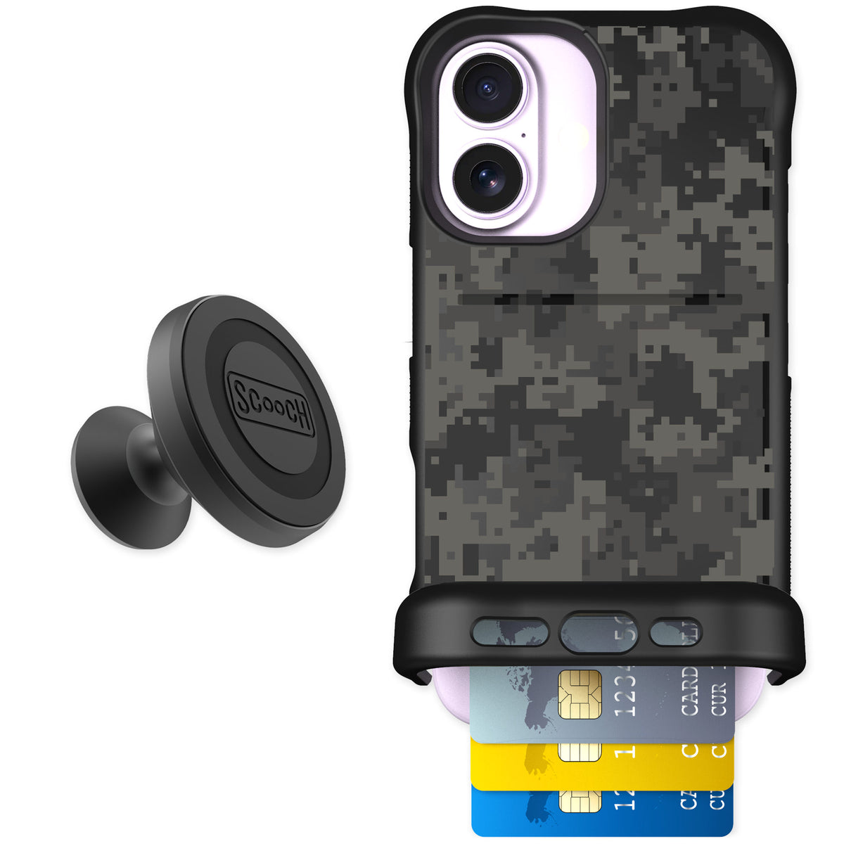 Scooch Wingmate Digi Camo for iPhone 17 — Starter Bundle