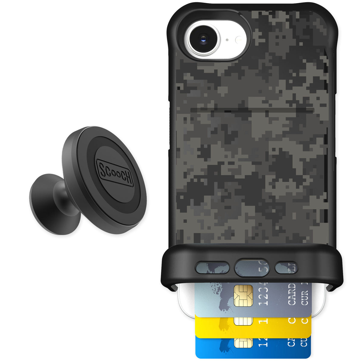 Scooch Wingmate Digi Camo for iPhone 17e — Starter Bundle
