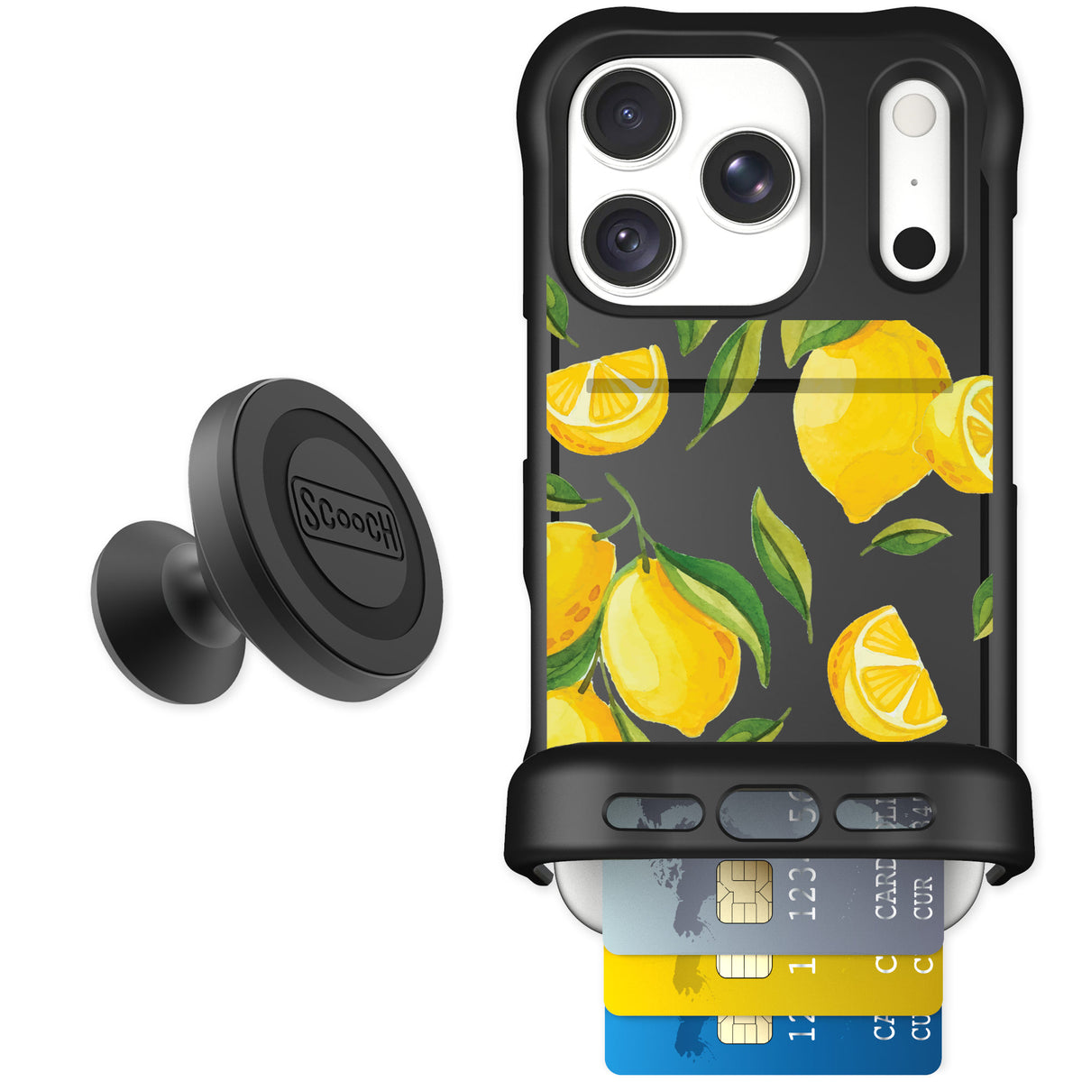 Scooch Wingmate Amalfi Lemons for iPhone 18 Pro — Starter Bundle