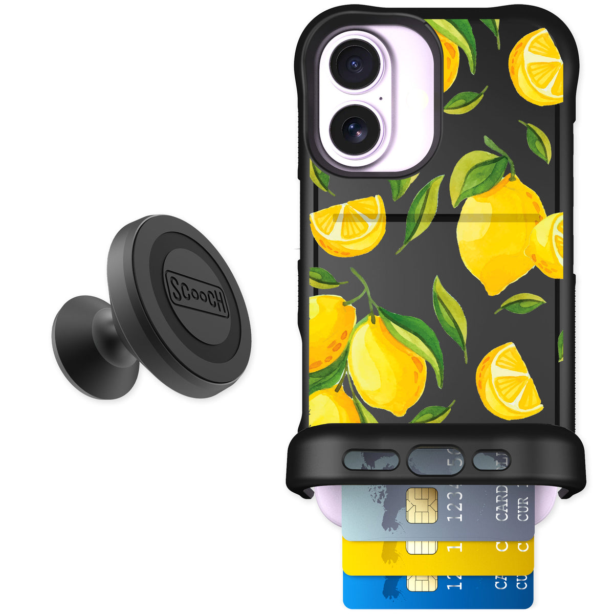 Scooch Wingmate Amalfi Lemons for iPhone 17 — Starter Bundle