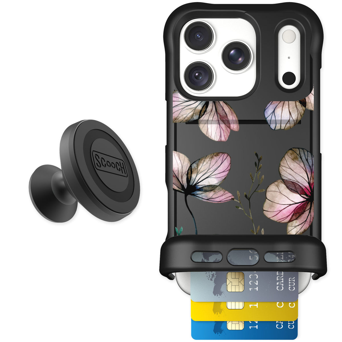 Scooch Wingmate Dried Flowers for iPhone 18 Pro — Starter Bundle