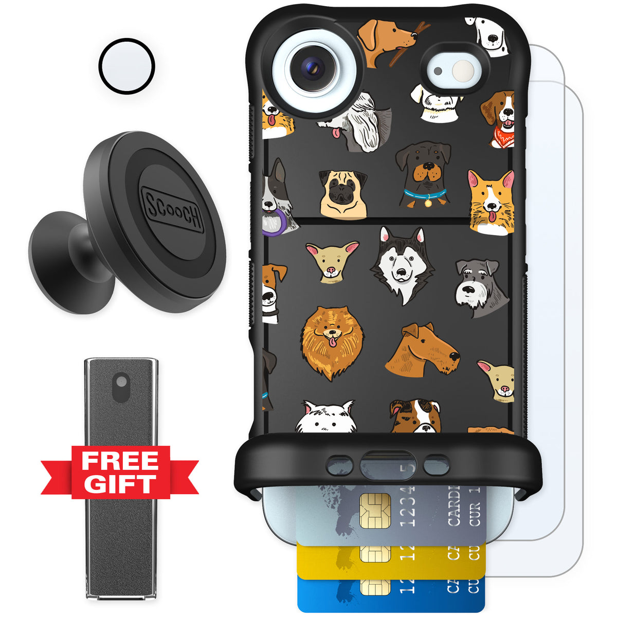 Scooch Wingmate Dog Squad for iPhone Air — Defender Bundle