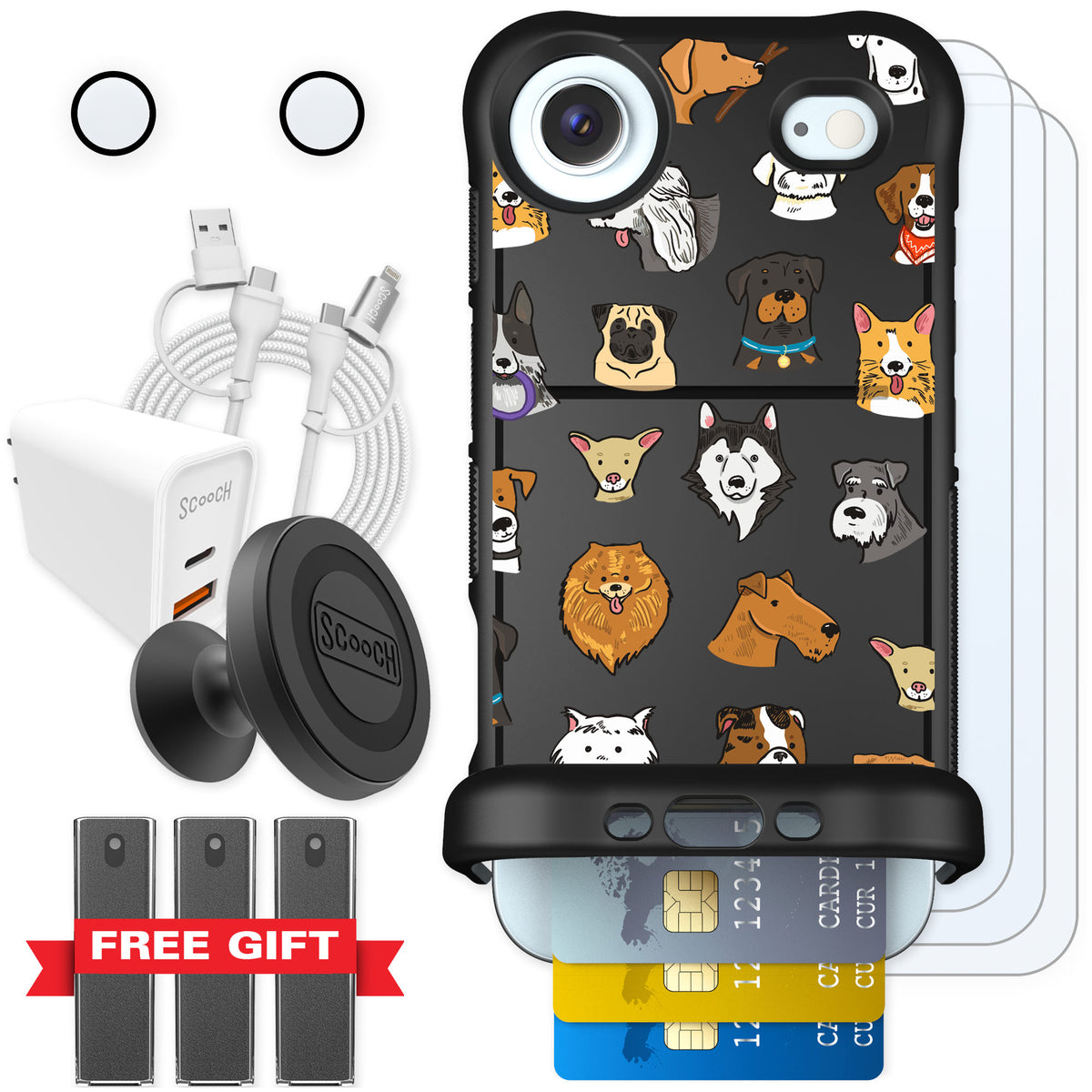 Scooch Wingmate Dog Squad for iPhone Air — Ultimate Bundle