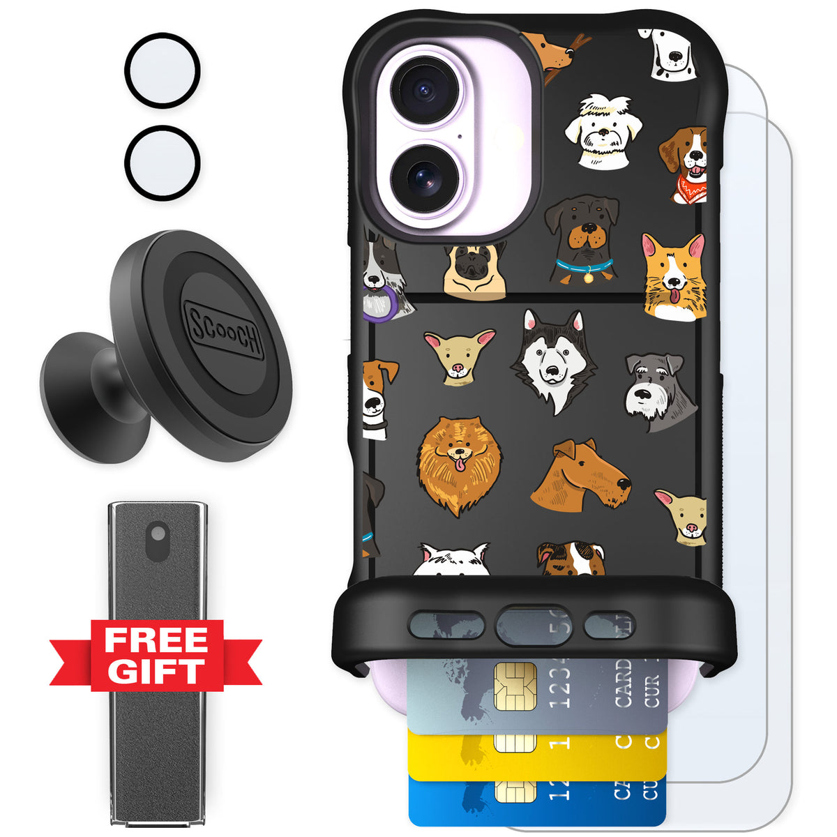 Scooch Wingmate Dog Squad for iPhone 17 — Defender Bundle