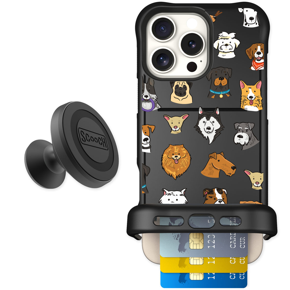 Scooch Wingmate Dog Squad for iPhone 16 Pro Max — Starter Bundle