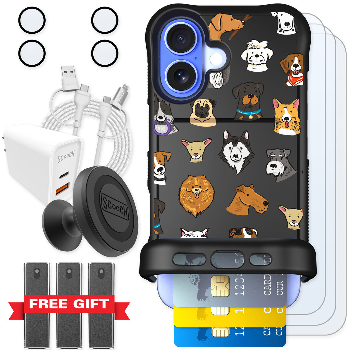 Scooch Wingmate Dog Squad for iPhone 16 — Ultimate Bundle