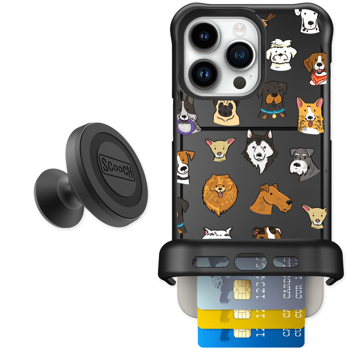 Scooch Wingmate Dog Squad for iPhone 15 Pro Max — Starter Bundle