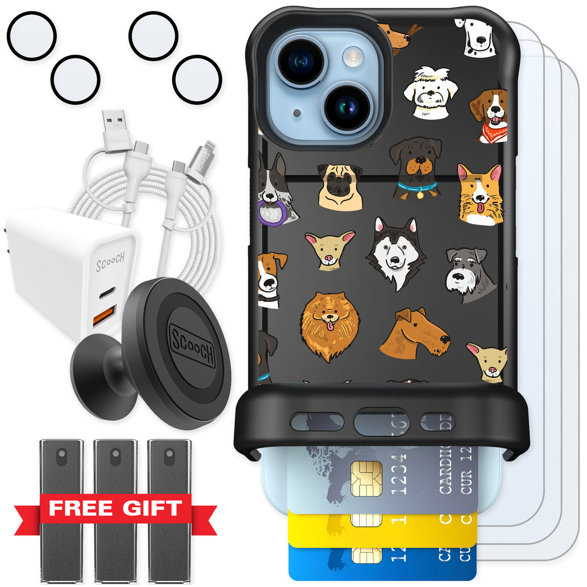 Scooch Wingmate Dog Squad for iPhone 15 — Ultimate Bundle