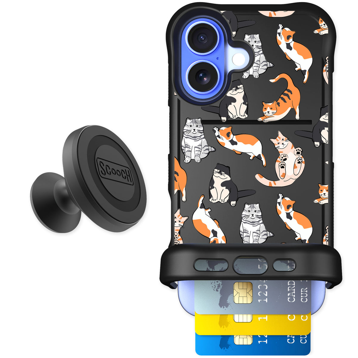 Scooch Wingmate Kitty Crew for iPhone 16 — Starter Bundle