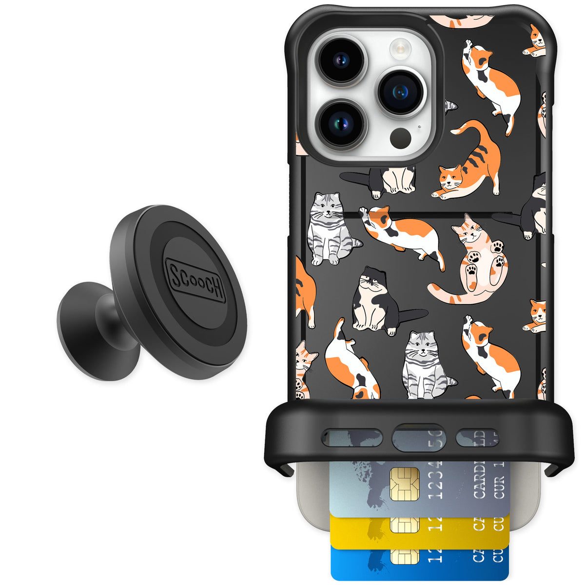 Scooch Wingmate Kitty Crew for iPhone 15 Pro Max — Starter Bundle