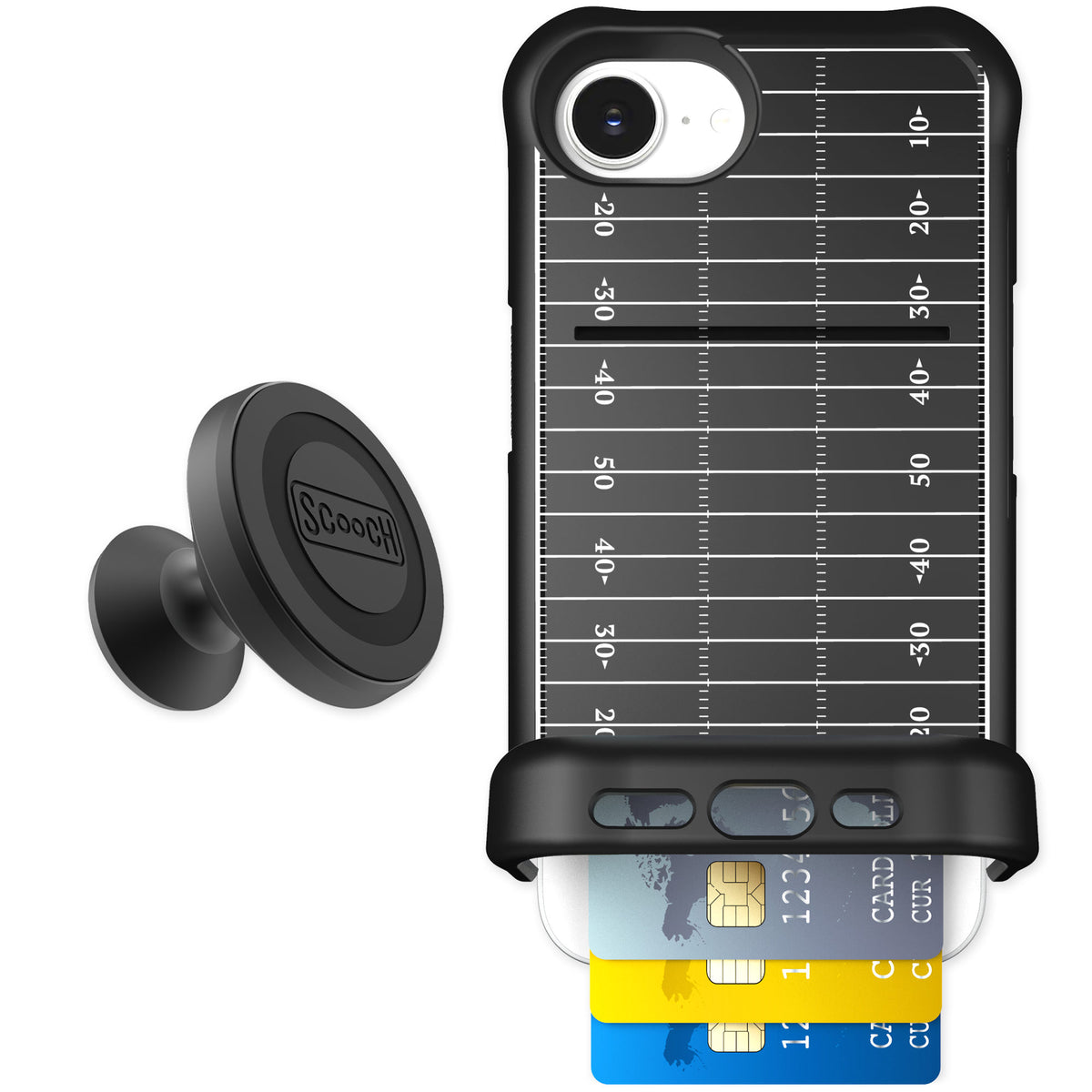 Scooch Wingmate Yard Lines for iPhone 17e — Starter Bundle